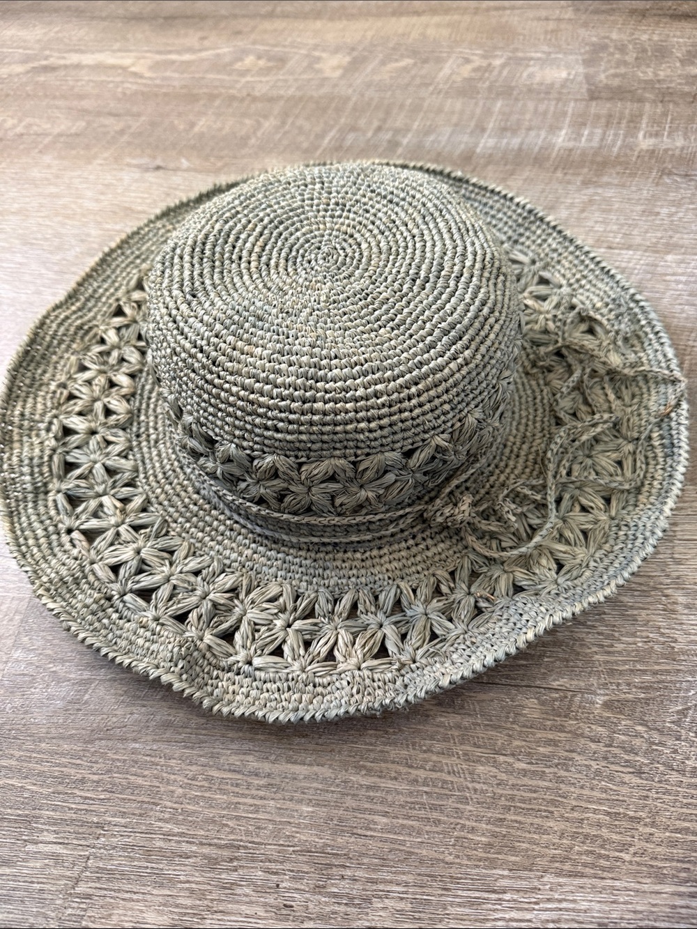 Mar Y Sol Women's Braided Straw Sun Hat in Sage Green OS
